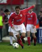 19 July 2000; Jonathan Prizeman of Shelbourne during the UEFA Champions League 1st Qualifying Round 2nd Leg match between Shelbourne and Sloga Jugomagnat at Tolka Park in Dublin. Photo by David Maher/Sportsfile