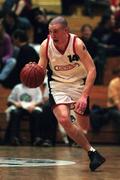 28 January 2000; Ciaran Dempsey of Denny Notre Dame during the Senior Men's Sprite Cup Semi-Final between Tolka Rovers and Denny Notre Dame at the National Basketball Arena in Tallaght, Dublin. Photo By Brendan Moran/Sportsfile