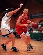 28 January 2000; Roisin Dixon of Tolka Rovers  during the Senior Women's Sprite Cup Semi-Final between Tolka Rovers and Meteors at the National Basketball Arena in Tallaght, Dublin. Photo By Brendan Moran/Sportsfile