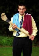 20 May 2000; Ex Galway hurler Gordon Glynn, who now plays for Dublin, stands for a portrait at St Stephen's Green in Dublin. Photo by Damien Eagers/Sportsfile