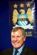 3 July 2000; Manchester city manager Joe Royle pictured at the announcement of details of the link-up between Manchester City Football Club and Cherry Orchard Football Club at the Burlington Hotel in Dublin. Photo by Damien Eagers/Sportsfile