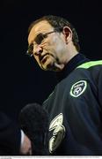 31 May 2016; Republic of Ireland manager Martin O'Neill speaks to the media following the EURO2016 Warm-up International between Republic of Ireland and Belarus in Turners Cross, Cork. Photo by Eoin Noonan/Sportsfile
