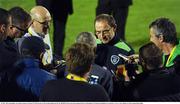 31 May 2016; Republic of Ireland manager Martin O'Neill speaks to the media following the EURO2016 Warm-up International between Republic of Ireland and Belarus in Turners Cross, Cork. Photo by Eoin Noonan/Sportsfile