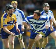 1 June 2008; Clinton Hennessy, Waterford, in action against Niall Gilligan, Clare. GAA Hurling Munster Senior Championship Quarter-Final, Waterford v Clare, Gaelic Grounds, Limerick. Picture credit: Ray McManus / SPORTSFILE