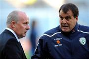 24 May 2008; Republic of Ireland assistant managers Liam Brady and Marco Tardelli. Friendly international, Republic of Ireland v Serbia. Croke Park, Dublin. Photo by Sportsfile