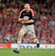 24 May 2008; Paul O'Connell, Munster. Heineken Cup Final, Munster v Toulouse, Millennium Stadium, Cardiff, Wales. Picture credit: Brendan Moran / SPORTSFILE