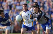 31 May 2008; Mervyn Travers, Wicklow, in action against Padraig McMahon, Laois. GAA Football Leinster Senior Championship Quarter-Final, Wicklow v Laois, Dr Cullen Park, Carlow. Picture credit: Matt Browne / SPORTSFILE
