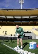 6 June 2008; Ronan O'Gara visits the match venue. 2008 Ireland Rugby Summer Tour, Westpac Stadium, Wellington, New Zealand. Picture credit: Tim Hales / SPORTSFILE