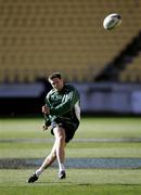 6 June 2008; Ronan O'Gara practices his kicking during a visit to the match venue. 2008 Ireland Rugby Summer Tour, Westpac Stadium, Wellington, New Zealand. Picture credit: Tim Hales / SPORTSFILE