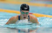 3 May 2015; Riley Scott, NCSA, during the women's 200m breaststroke A final. 2015 Irish Open Swimming Championships at the National Aquatic Centre, Abbotstown, Dublin. Picture credit: Piaras Ó Mídheach / SPORTSFILE