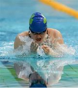 3 May 2015; Aisling Haughey, Aer Lingus, during the women's 200m breaststroke B final. 2015 Irish Open Swimming Championships at the National Aquatic Centre, Abbotstown, Dublin. Picture credit: Piaras Ó Mídheach / SPORTSFILE