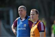 3 May 2015; Galway manager IKevin Walsh with selector Brian Silke. Connacht GAA Football Senior Championship, Preliminary Round, New York v Galway. Gaelic Park, New York, USA. Picture credit: Ray Ryan / SPORTSFILE