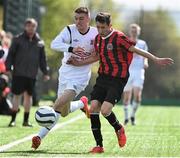 3 May 2015; Nathan O'Connell, Bohemians, in action against Adam Brennan, Kilreen Celtic. FAI Umbro Youth Cup Final, Bohemians v Kilreen Celtic. Pearse Park, Dublin. Picture credit: Ramsey Cardy / SPORTSFILE