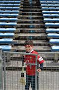 3 May 2015; A young Cork supporter. Allianz Hurling League, Division 1 Final, Cork v Waterford. Semple Stadium, Thurles, Co. Tipperary. Picture credit: Cody Glenn / SPORTSFILE