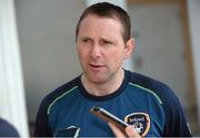 6 May 2015; Republic of Ireland manager Tom Mohan after a press conference ahead of their UEFA European Under-17 Championship Group D match against The Netherlands. Republic of Ireland Under-17 Pre-Tournament Press Conference, Sunset Resort hotel, Pomorie, Bulgaria. Picture Credit; Pat Murphy / SPORTSFILE