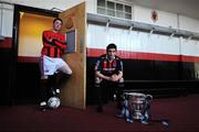 4 June 2008; Brothers Killian Brennan, right, Bohemians, and Sean Brennan, Drogheda Town, during a FAI Ford Cup third round. The two brothers will meet in the Third Round of the FAI Ford Cup this weekend. Dalymount Park, Dublin. Picture credit: David Maher / SPORTSFILE *** Local Caption ***