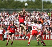 8 June 2008; Dan Gordon, Down, in action against Enda McGinley, Tyrone. GAA Football Ulster Senior Championship Quarter-Final, Tyrone v Down, Healy Park, Omagh, Co. Tyrone. Picture credit: Oliver McVeigh / SPORTSFILE