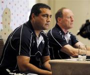 10 June 2008; Ireland's interim coach Michael Bradley, left, and interim manager Joey Miles announce the team during an Ireland rugby Press Conference. 2008 Ireland Rugby Summer Tour, Grand Hyatt, Melbourne, Australia. Picture credit: Martin Philbey / SPORTSFILE