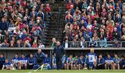 3 May 2015; The Waterford manager Derek McGrath, centre, and the substitutes watch the last minutes of the game. Allianz Hurling League, Division 1 Final, Cork v Waterford. Semple Stadium, Thurles, Co. Tipperary. Picture credit: Ray McManus / SPORTSFILE