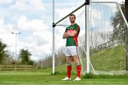 7 May 2015; Mayo captain Keith Higgins in attendance at the launch of the 2015 Connacht GAA Football Championship. Connacht GAA Centre, Bekan, Claremorris, Co. Mayo. Picture credit: Matt Browne / SPORTSFILE