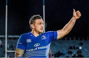 8 May 2015; Leinster's Jimmy Gopperth salutes the crowd after his last home appearance for the club. Guinness PRO12, Round 21, Leinster v Benetton Treviso, RDS, Ballsbridge, Dublin. Picture credit: Stephen McCarthy / SPORTSFILE
