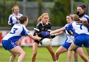 9 May 2015; Louise Brett of Sligo in action against the Waterford defence of, from left, Karen McGrath, Linda Wall and Emma Murray, during the TESCO HomeGrown Ladies National Football League, Division 3 Final between Waterford and Sligo at Parnell Park in Dublin. Photo by Cody Glenn/Sportsfile