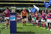 9 May 2015; Lansdowne and Clontarf are welcomed on to the pitch by a guard of honour. Ulster Bank League, Division 1A Final, Lansdowne v Clontarf. Aviva Stadium, Lansdowne Road, Dublin. Picture credit: Sam Barnes / SPORTSFILE