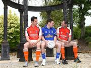 9 June 2008; Cavan's Ronan Flanagan, centre, alongside Armagh's Aaron Kernan, left, and Stephen McDonnell during a photocall. GAA photocall ahead of Cavan v Armagh, Four Seasons Hotel, Monaghan. Picture credit: Oliver McVeigh / SPORTSFILE