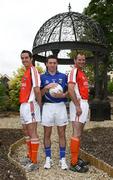 9 June 2008; Cavan's Ronan Flanagan, centre, alongside Armagh's Aaron Kernan, left, and Stephen McDonnell during a photocall. GAA photocall ahead of Cavan v Armagh, Four Seasons Hotel, Monaghan. Picture credit: Oliver McVeigh / SPORTSFILE