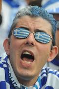 14 June 2008; A Greece supporter before the game. UEFA EURO 2008TM, Greece v Russia, Stadion Salzburg Wals-Siezenheim, Salzburg, Austria. Picture credit; Pat Murphy / SPORTSFILE