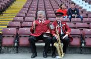 15 June 2008; JJ Flannelly, left, and Stephen Treacy of the Castlerea Brass and Reed band await the start of the match. GAA Football Connacht Senior Championship Semi-Final, Galway v Leitrim, Pearse Stadium, Galway. Picture credit: Brian Lawless / SPORTSFILE