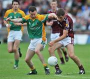 15 June 2008; Niall Coleman, Galway, in action against Donal Brennan, Leitrim. GAA Football Connacht Senior Championship Semi-Final, Galway v Leitrim, Pearse Stadium, Galway. Picture credit: Brian Lawless / SPORTSFILE
