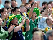 15 June 2008 Leitrim fans celebrate after their goal against Galway. GAA Football Connacht Senior Championship Semi-Final, Galway v Leitrim, Pearse Stadium, Galway. Picture credit: Ray Ryan / SPORTSFILE