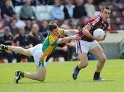 15 June 2008; Padraic Joyce, Galway, in action against Barry Prior, Leitrim. GAA Football Connacht Senior Championship Semi-Final, Galway v Leitrim, Pearse Stadium, Galway. Picture credit: Ray Ryan / SPORTSFILE