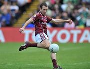 15 June 2008; Galway's Cormac Bane shoots to score his side's second goal. GAA Football Connacht Senior Championship Semi-Final, Galway v Leitrim, Pearse Stadium, Galway. Picture credit: Brian Lawless / SPORTSFILE