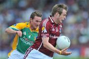 15 June 2008; Fiachra Breathnach, Galway, in action against Shane Foley, Leitrim. GAA Football Connacht Senior Championship Semi-Final, Galway v Leitrim, Pearse Stadium, Galway. Picture credit: Brian Lawless / SPORTSFILE