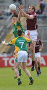 15 June 2008; Barry Cullinane, Galway, in action against Gary McCloskey, Leitrim. GAA Football Connacht Senior Championship Semi-Final, Galway v Leitrim, Pearse Stadium, Galway. Picture credit: Ray Ryan / SPORTSFILE
