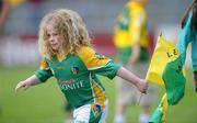 15 June 2008; A young Leitrim supporter runs onto the pitch after the game against Galway. GAA Football Connacht Senior Championship Semi-Final, Galway v Leitrim, Pearse Stadium, Galway. Picture credit: Ray Ryan / SPORTSFILE