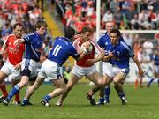 15 June 2008; Paul McGrane, Armagh, in action against Mark McKeever, Cavan. GAA Football Ulster Senior Championship Quarter-Final, Cavan v Armagh, Kingspan Breffni Park, Cavan. Picture credit: Oliver McVeigh / SPORTSFILE