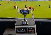 9 May 2015; The cup sits on the podium after the game ended in a draw. TESCO HomeGrown Ladies National Football League, Division 1 Final, Cork v Galway. Parnell Park, Dublin. Picture credit: Piaras Ó Mídheach / SPORTSFILE