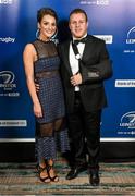 9 May 2015; Leinster Rugby's Sean Cronin and Claire Mulcahy arrive at the Leinster Rugby Awards ball at the Double Tree by Hilton hotel, Dublin. The Leinster Rugby Awards Ball took place in front of over 500 attendees as Leinster Rugby celebrated the achievements of those both on and off the field in both the domestic and the professional game. RTÉ's Darragh Maloney was MC for the evening as Leinster Rugby Head Coach Matt O'Connor, Captain Jamie Heaslip and the rest of the players also took the opportunity to celebrate the careers of Leinster Rugby stalwarts Gordon D'Arcy and Shane Jennings. Picture credit: Stephen McCarthy / SPORTSFILE
