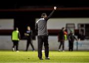 9 May 2015; Dundalk manager Stephen Kenny at the end of the game. SSE Airtricity League, Premier Division, Longford Town v Dundalk. City Calling Stadium, Longford. Picture credit: David Maher / SPORTSFILE