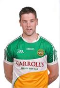 6 May 2015; John Ledwith, Offaly. Offaly Football Squad Portraits. Walsh Island, Co. Offaly. Picture credit: David Maher / SPORTSFILE