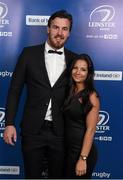 9 May 2015; Kane Douglas and Jennerly Viera at the Leinster Rugby Awards Ball. The Leinster Rugby Awards Ball took place, at the Double Tree by Hilton hotel, Dublin, in front of over 500 attendees as Leinster Rugby celebrated the achievements of those both on and off the field in both the domestic and the professional game. On the night Sean Cronin was awarded the Bank of Ireland Leinster Rugby Players' Player of the Year and Jack Conan was awarded the Samsung Galaxy S6 Young Player of the Year award. RTÉ's Darragh Maloney was MC for the evening as Leinster Rugby Head Coach Matt O'Connor, Captain Jamie Heaslip and the rest of the players also took the opportunity to celebrate the careers of Leinster Rugby stalwarts Gordon D'Arcy and Shane Jennings. Picture credit: Stephen McCarthy / SPORTSFILE