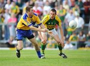 15 June 2008; Gary Brennan, Clare, in action against Kieran Donaghy, Kerry. GAA Football Munster Senior Championship Semi-Final, Kerry v Clare, Fitzgerald Stadium, Killarney, Co. Kerry. Picture credit: Stephen McCarthy / SPORTSFILE