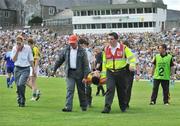 15 June 2008; Kerry's Declan O'Sullivan is carried off the pitch on a stretcher after being injured. GAA Football Munster Senior Championship Semi-Final, Kerry v Clare, Fitzgerald Stadium, Killarney, Co. Kerry. Picture credit: Stephen McCarthy / SPORTSFILE