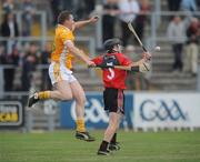 15 June 2008; Paddy Richmond, Antrim, in action against Stephen Murray, Down. GAA Hurling Ulster Senior Championship Final, Antrim v Down, Casement Park, Belfast. Picture credit: Damien Eagers / SPORTSFILE