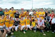 15 June 2008; The Antrim team celebrate with the Liam Harvey Cup. GAA Hurling Ulster Senior Championship Final, Antrim v Down, Casement Park, Belfast. Picture credit: Damien Eagers / SPORTSFILE