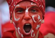 15 June 2008; A Turkish fan at the game. UEFA EURO 2008TM, Turkey v Czech Republic, Stade de Geneve, Geneva, Switzerland. Picture credit; Paul Mohan / SPORTSFILE