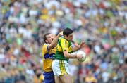 15 June 2008; Bryan Sheehan, Kerry, in action against Laurence Healy, Clare. GAA Football Munster Senior Championship Semi-Final, Kerry v Clare, Fitzgerald Stadium, Killarney, Co. Kerry. Picture credit: Stephen McCarthy / SPORTSFILE